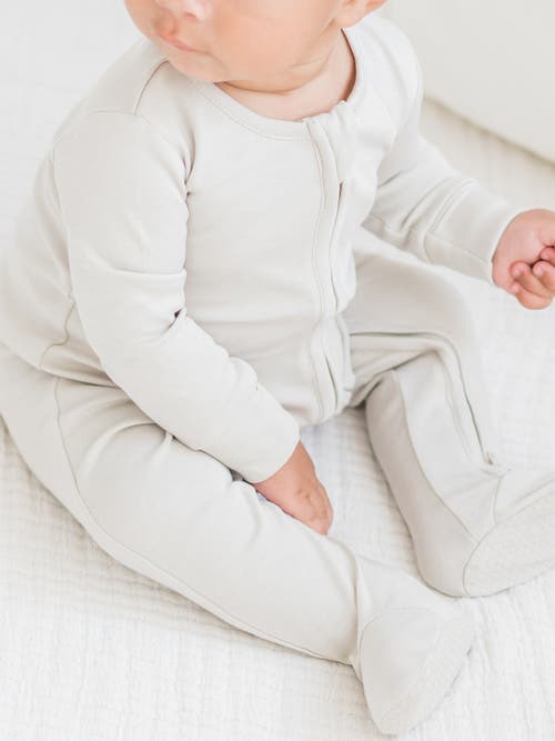Colored Organics Organic Peyton Zipper Sleeper In Neutral