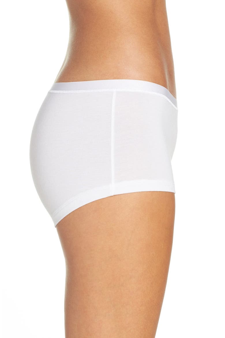 Soft Touch Boyleg Shorts, Alternate, color, WHITE