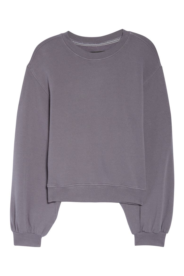 Brook Balloon Sleeve Crewneck Pullover, Alternate, color, CYCLONE