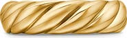 David Yurman Sculpted Cable Band Ring in 18K Yellow Gold