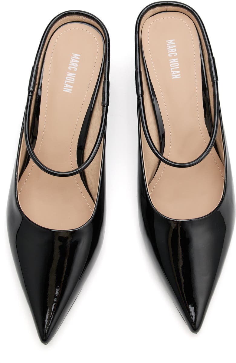 MARC NOLAN Sophia Leather Strap Pumps, Alternate, color, Black Patent