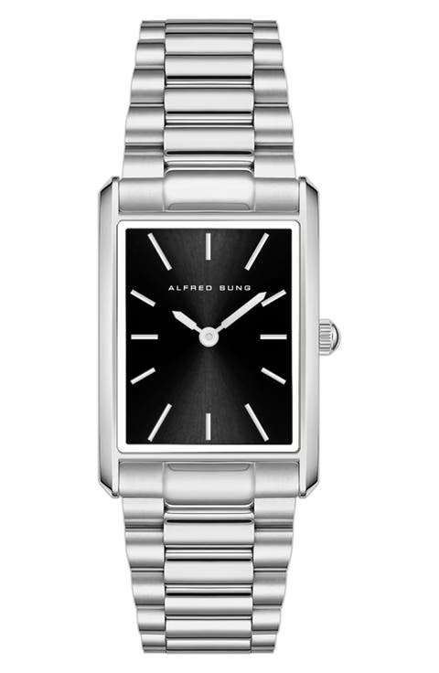 Horizon Rectangular Bracelet Watch, 37mm x 45mm