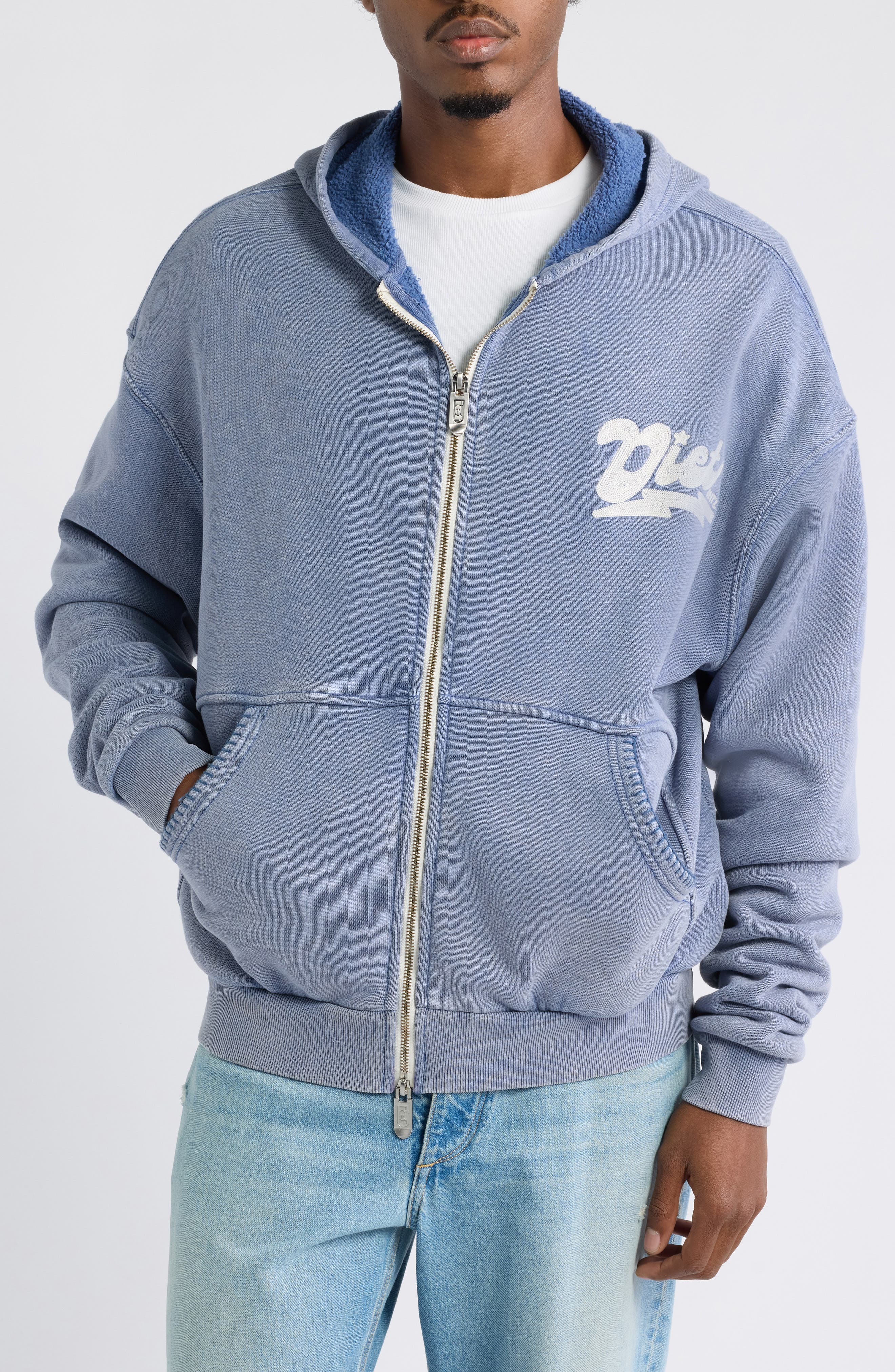 DIET STARTS MONDAY Bolt Full Zip Hoodie (Men) | Nordstrom