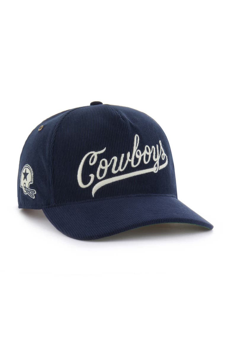 Men's '47  Navy Dallas Cowboys Golden Age Relaxed Corduroy Hitch Adjustable Hat, Main, color, Navy