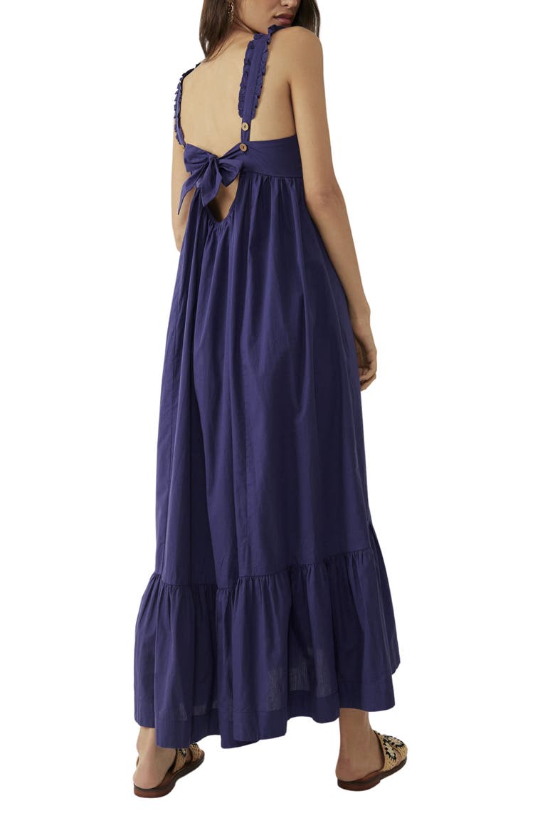 free-est Isabella Ruffle Maxi Dress, Alternate, color, BLUE DEPTH