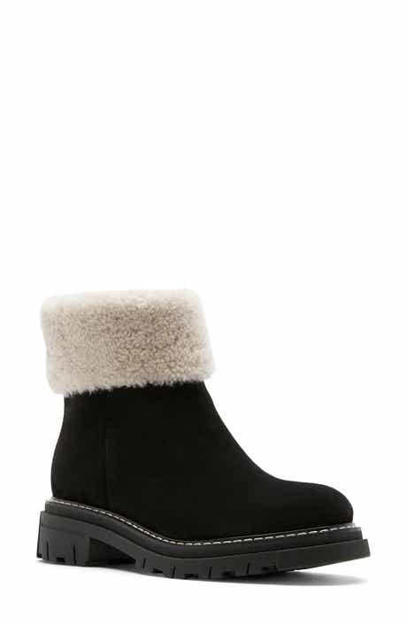 La Canadienne Dwayne Waterproof Genuine Shearling Cuff Bootie