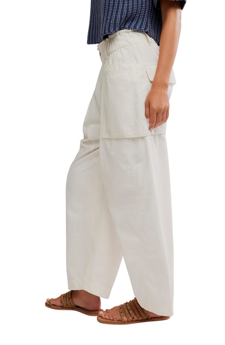 Free People Costa Straight Leg Harem Pants, Alternate, color, Whisper White