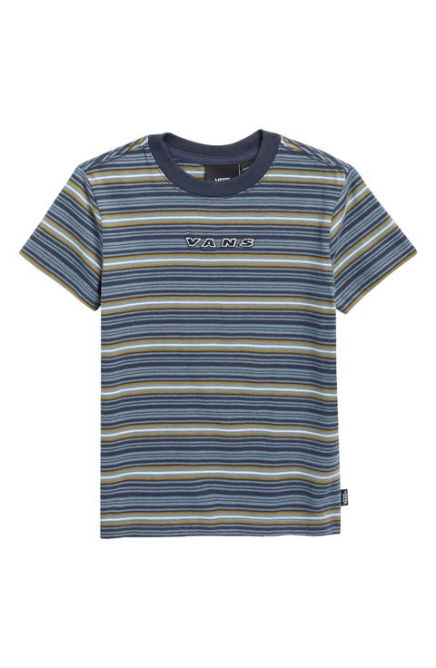 Kids' Cameron Stripe Cotton T-Shirt (Toddler & Little Kid)
