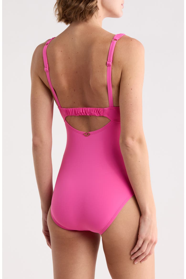 Jolie One-Piece Swimsuit, Alternate, color, AZALEA