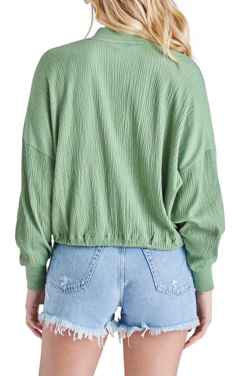 Steve Madden Novelty Fast Car Crop Bomber Jacket, Alternate, color,