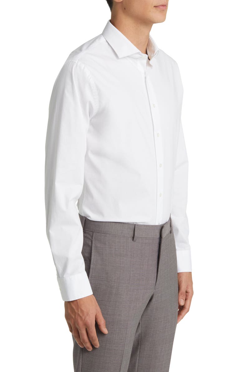 Nordstrom Trim Fit Dress Shirt, Alternate, color, White