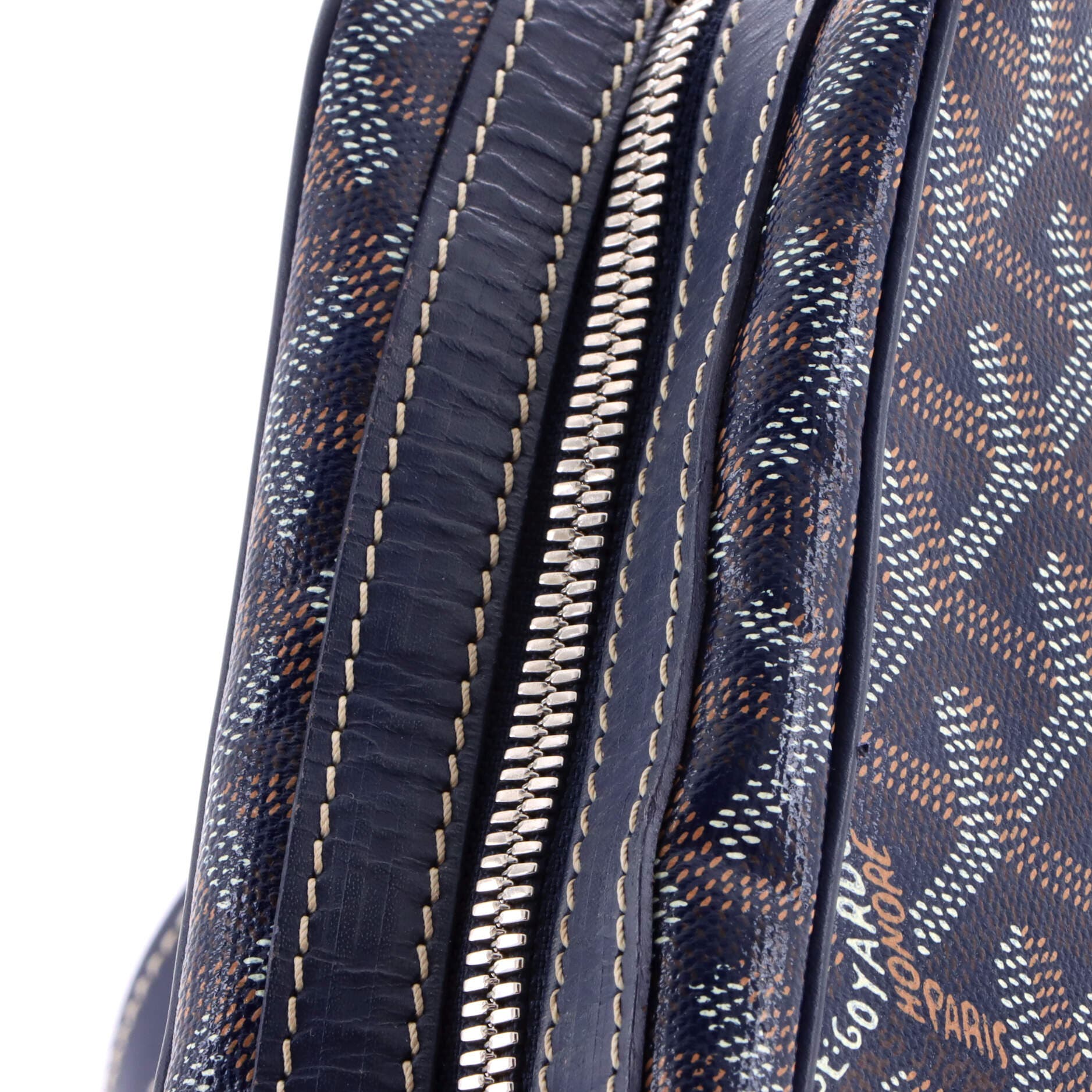 Pre-Owned Goyard Cap Vert Bag Coated Canvas, Alternate, color, Blue