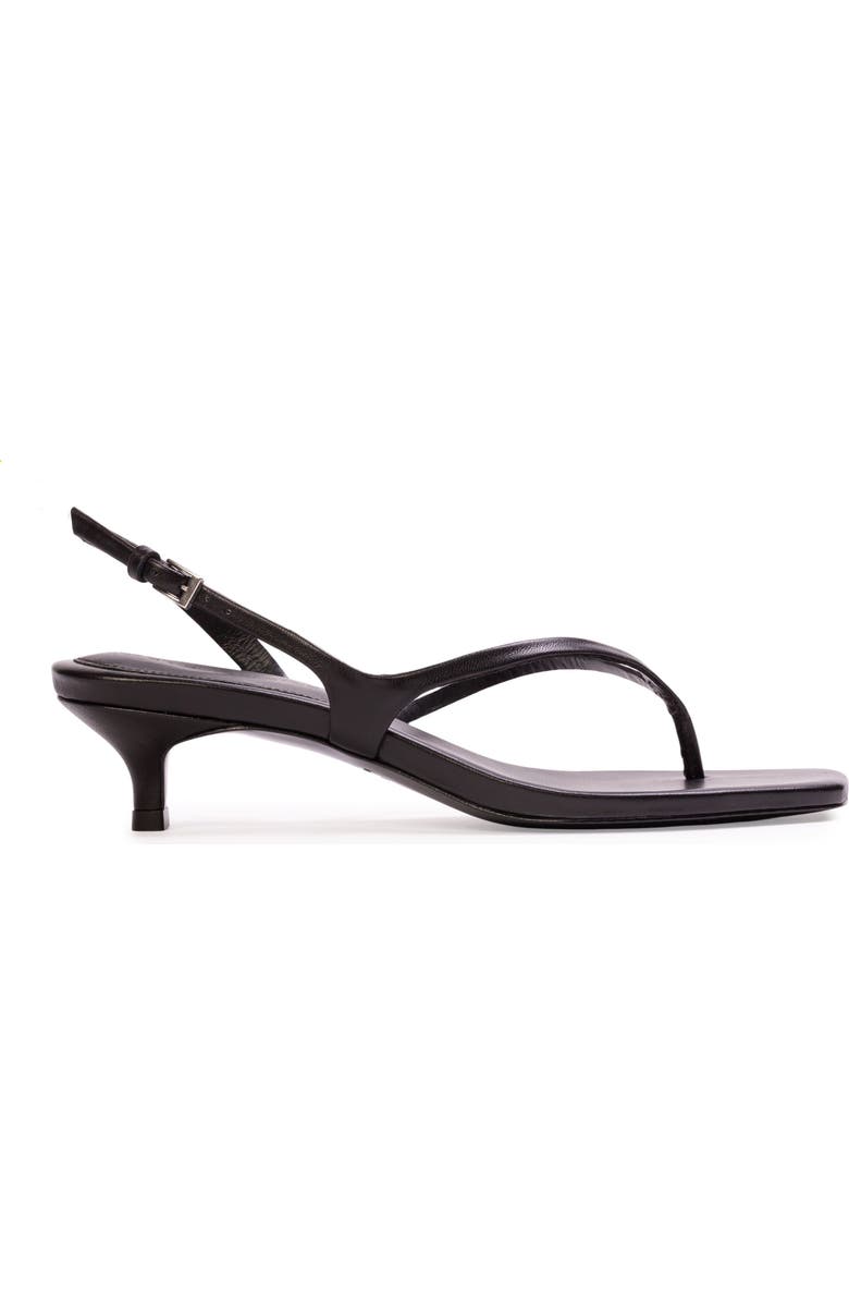 BLACK SUEDE STUDIO Mehak 35 Leather Sandal, Main, color, Black Leather