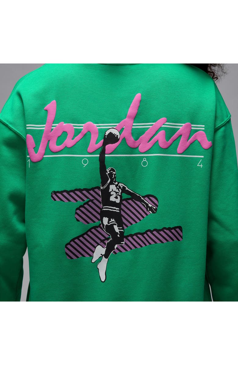 Jordan Brooklyn Oversize Fleece Crewneck Sweatshirt, Alternate, color, 