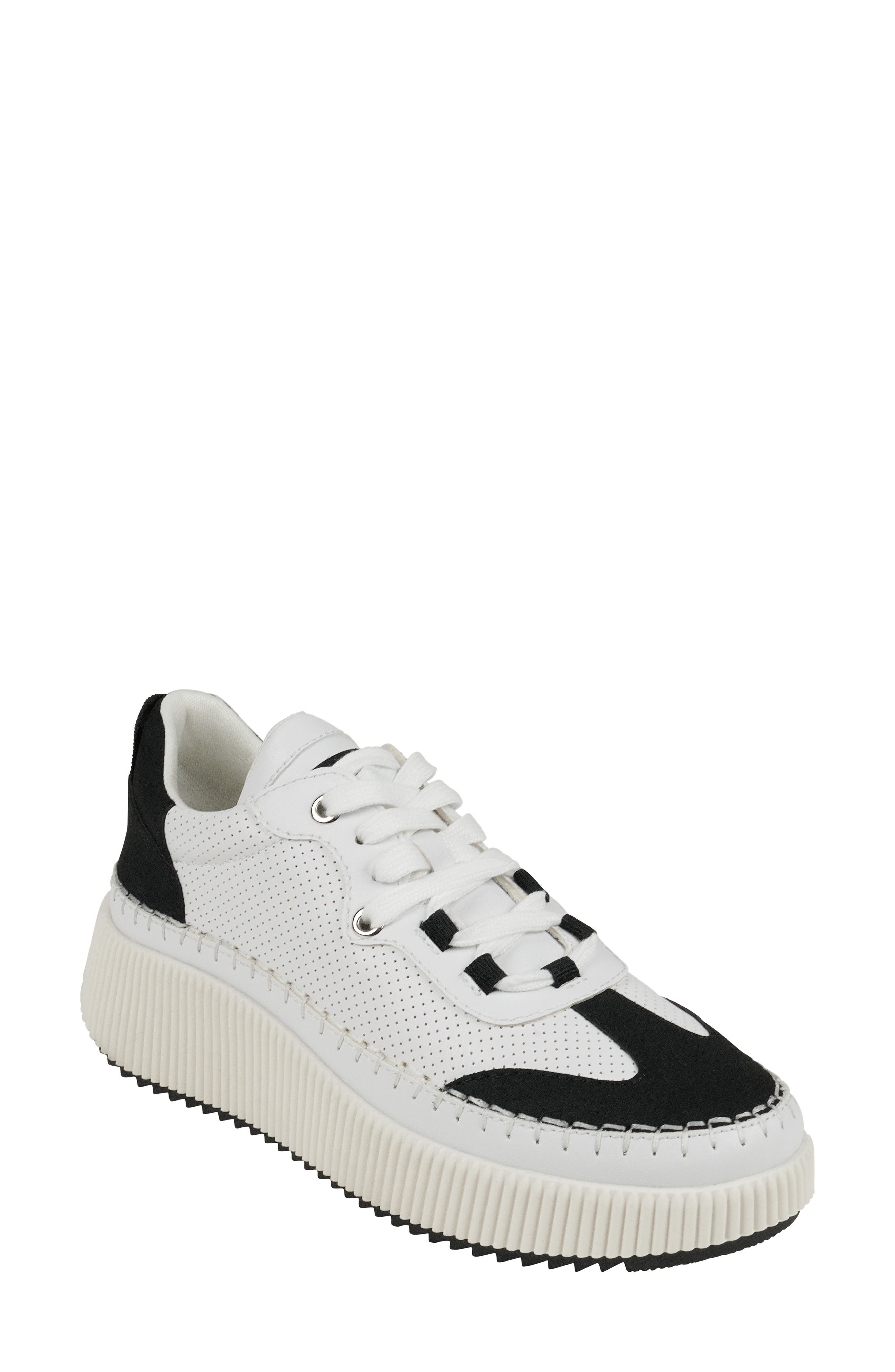 GOOD CHOICE NEW YORK Madrid Platform Sneaker, Main, color, Black/White