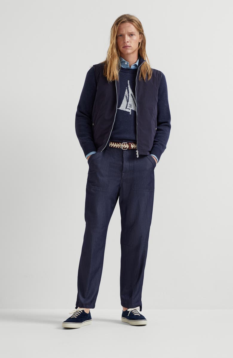 Brunello Cucinelli Twill trousers, Alternate, color, 