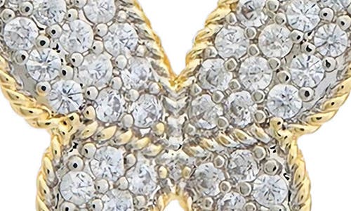 Juvell Pavé Cubic Zirconia Butterfly Stud Earrings In Multi