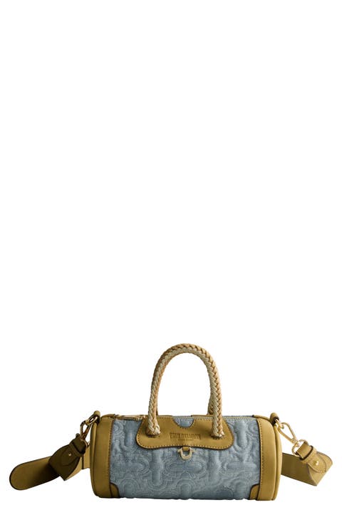 Quilted Horseshoe Mini Duffel Crossbody Bag