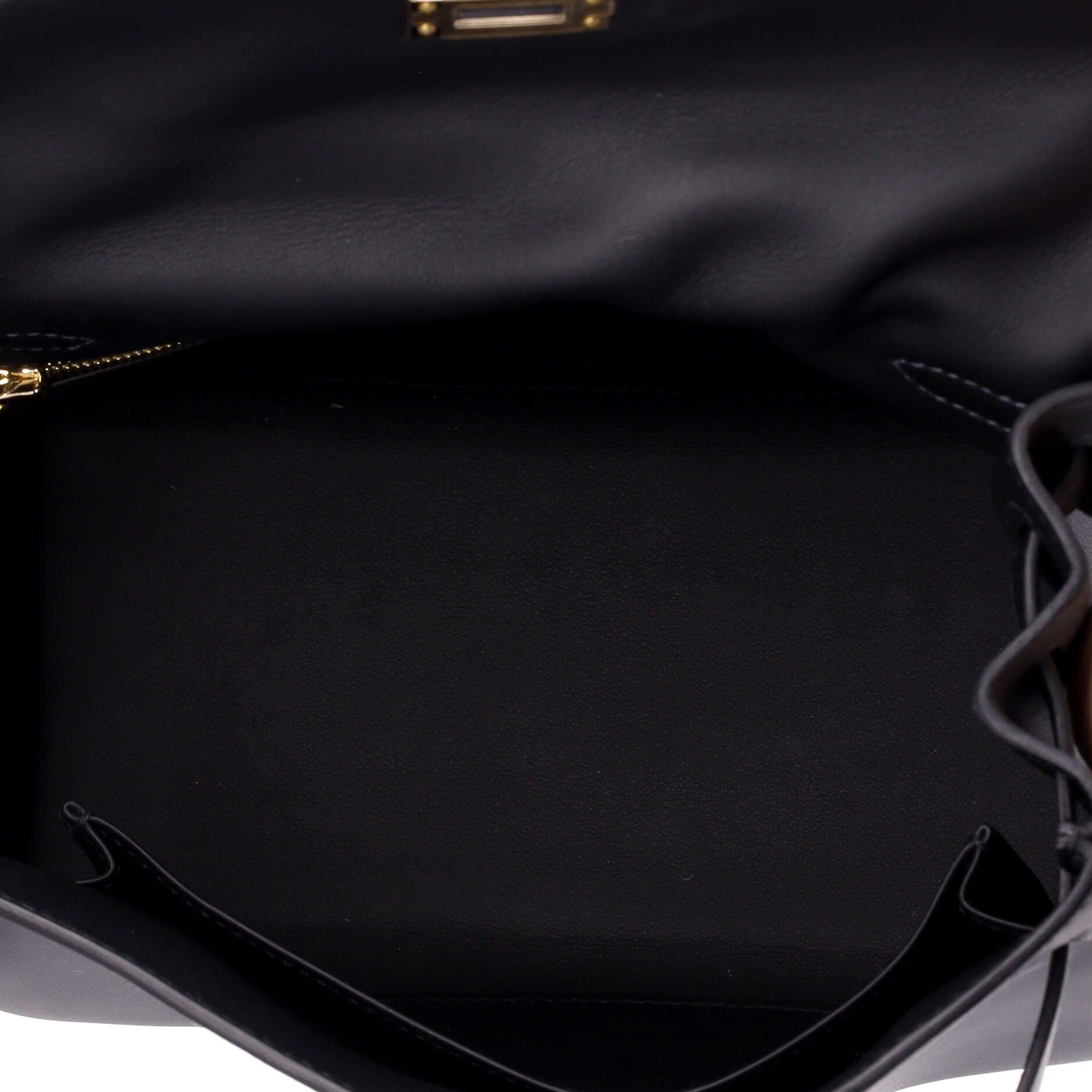 Pre-Owned Hermes Kelly Handbag Verso Swift with Permabrass Hardware 25, Alternate, color, Verso - Gris Misty/Noir