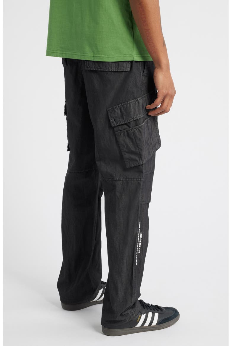 BB Flagship Stargate Drawstring Cargo Pants, Alternate, color, BLACK