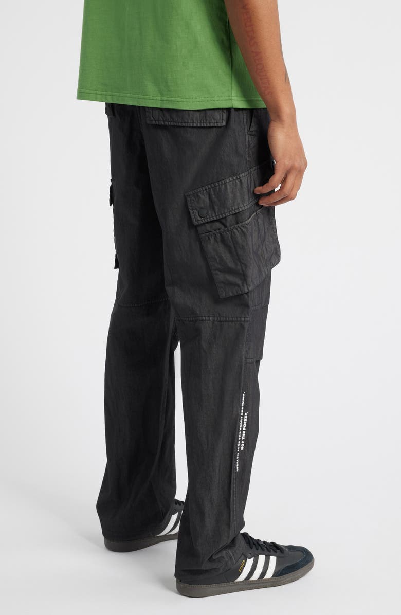 Billionaire Boys Club BB Flagship Stargate Drawstring Cargo Pants, Alternate, color, Black