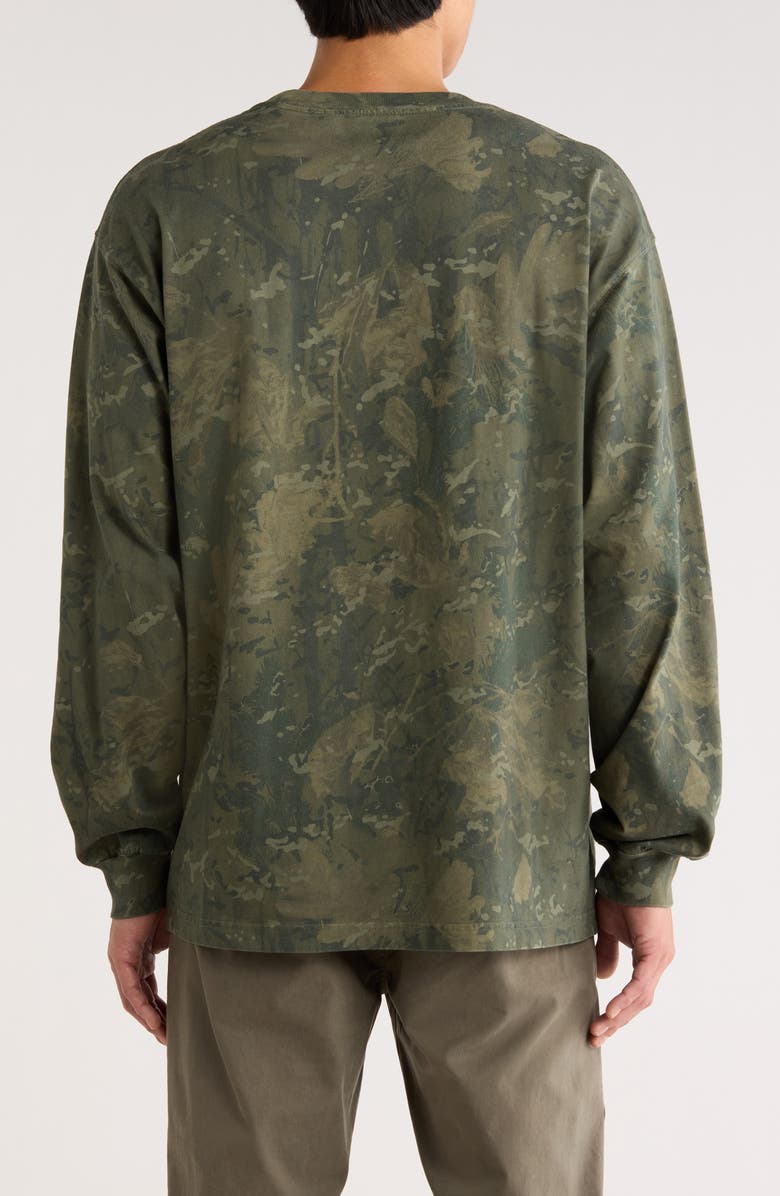 Carhartt Work In Progress Camo Combi Long Sleeve Organic Cotton T-Shirt, Alternate, color, Camo Combi Green/ Olive