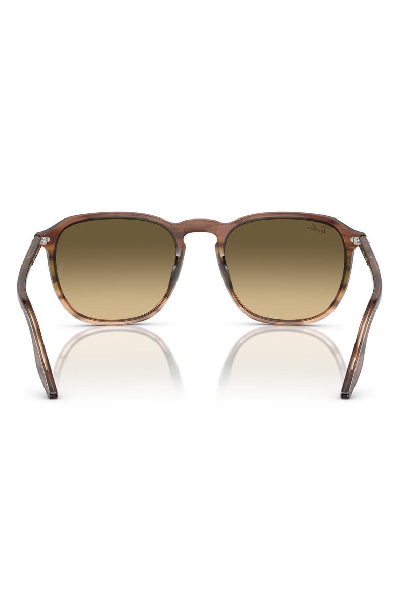 Ray-Ban 55mm Gradient Square Sunglasses, Alternate, color, Brown
