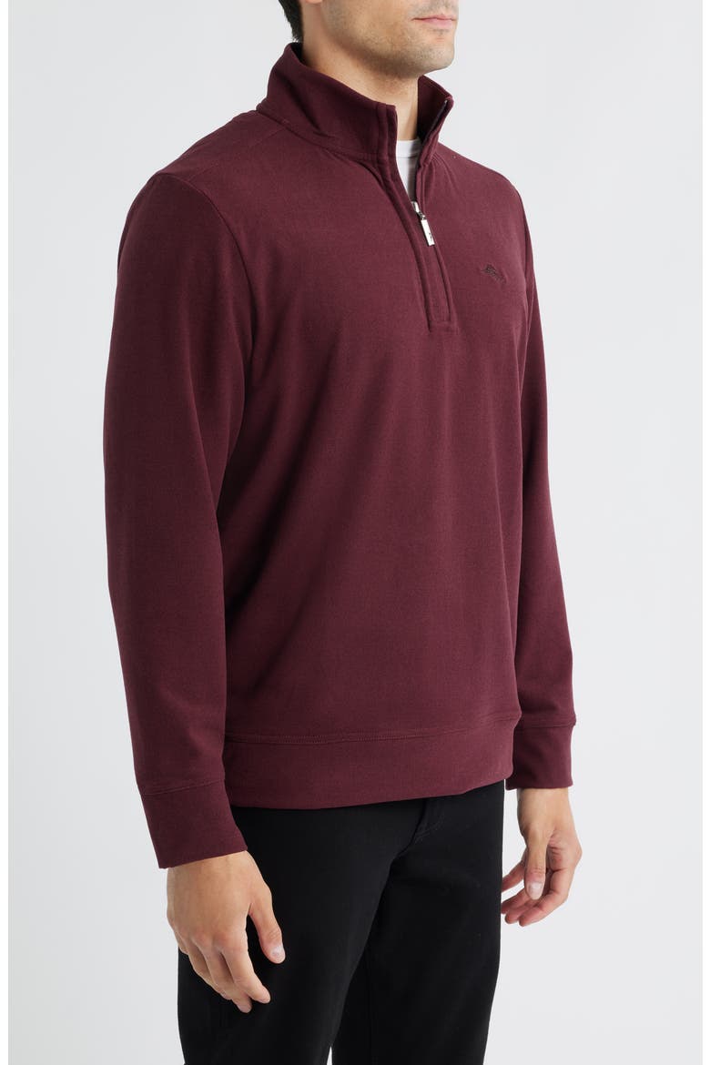 Brighton Point Half Zip Pullover, Alternate, color, PINOT NOIR