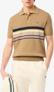 Lacoste Short Sleeve Cotton & Wool Polo Sweater