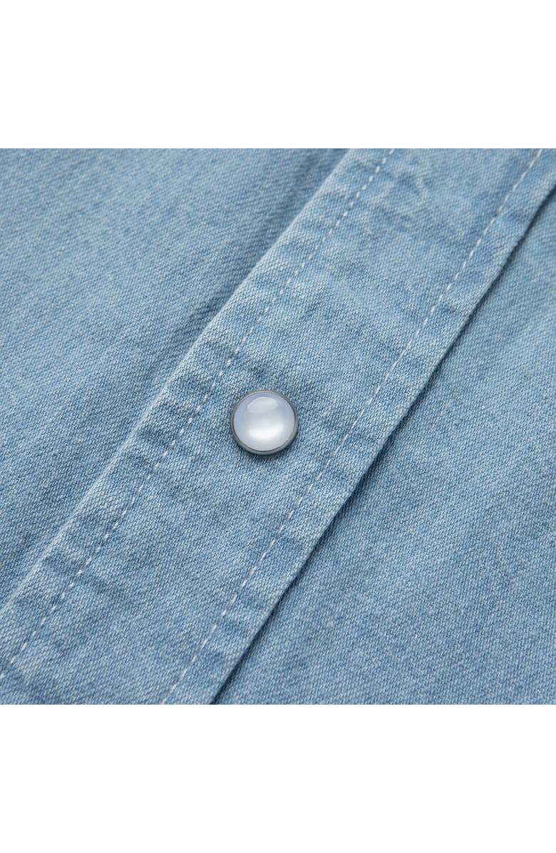 Seager Co Reagan Pearl Snap-Up Western Shirt, Alternate, color, Light Wash