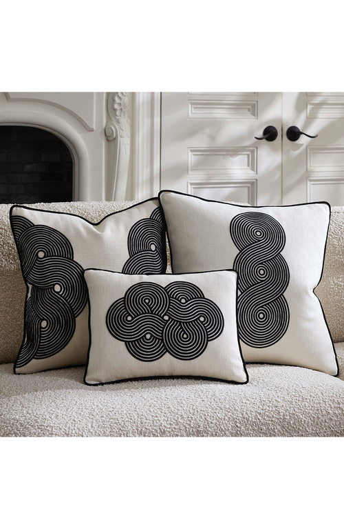 Jonathan Adler Pompidou B&w Pillow In Neutral