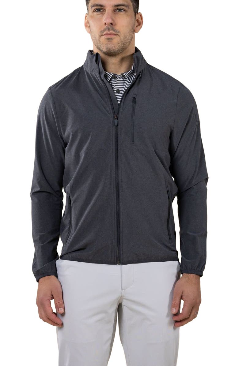 ASHWORTH GOLF AG Packable Jacket, Main, color, Asphalt