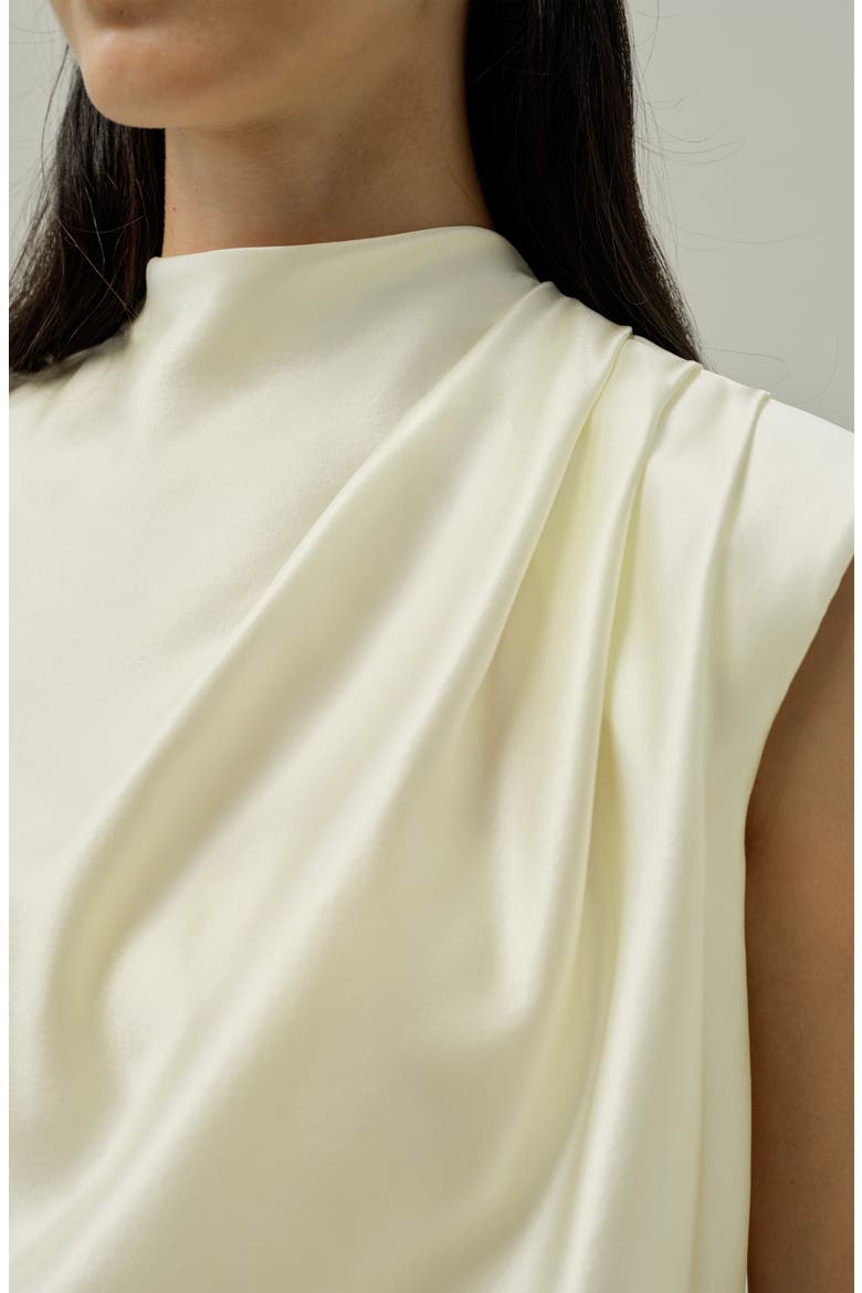 Women's Lilysilk X Lydia Tomlinson Grace Silk Top, Alternate, color, Lily White