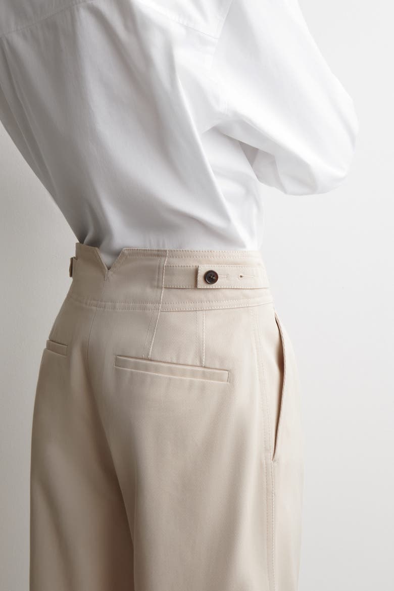 Cropped Cotton Balloon Pants, Alternate, color, LIGHT BEIGE