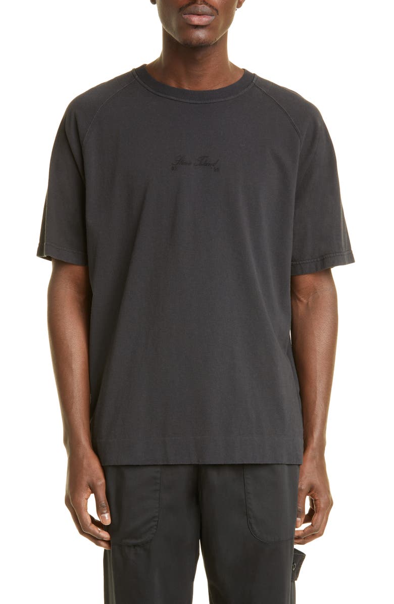 Stone Island Abstract Print Marina Cotton T-Shirt, Main, color, 