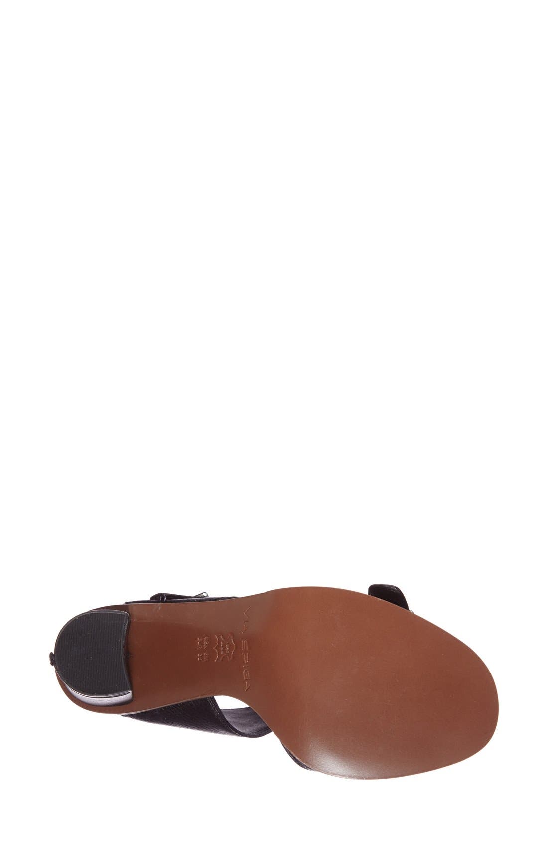 'Barina' Sandal, Alternate, color, BLACK CALF
