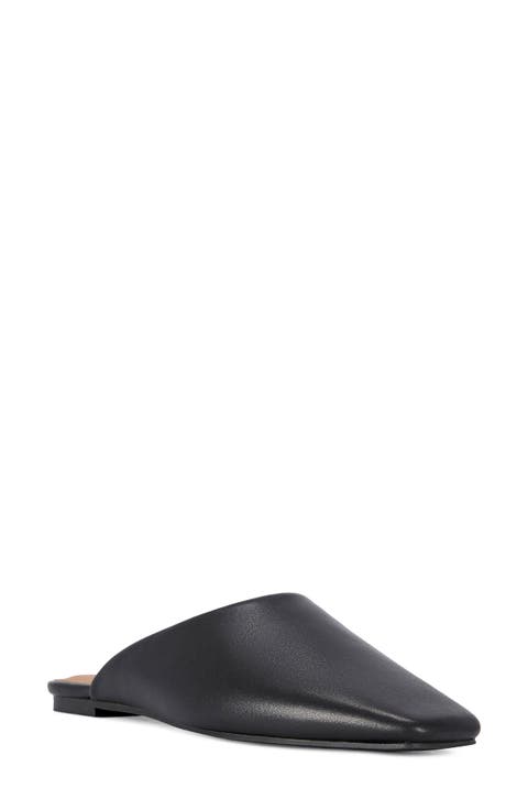 Raphael Leather Flat Mule