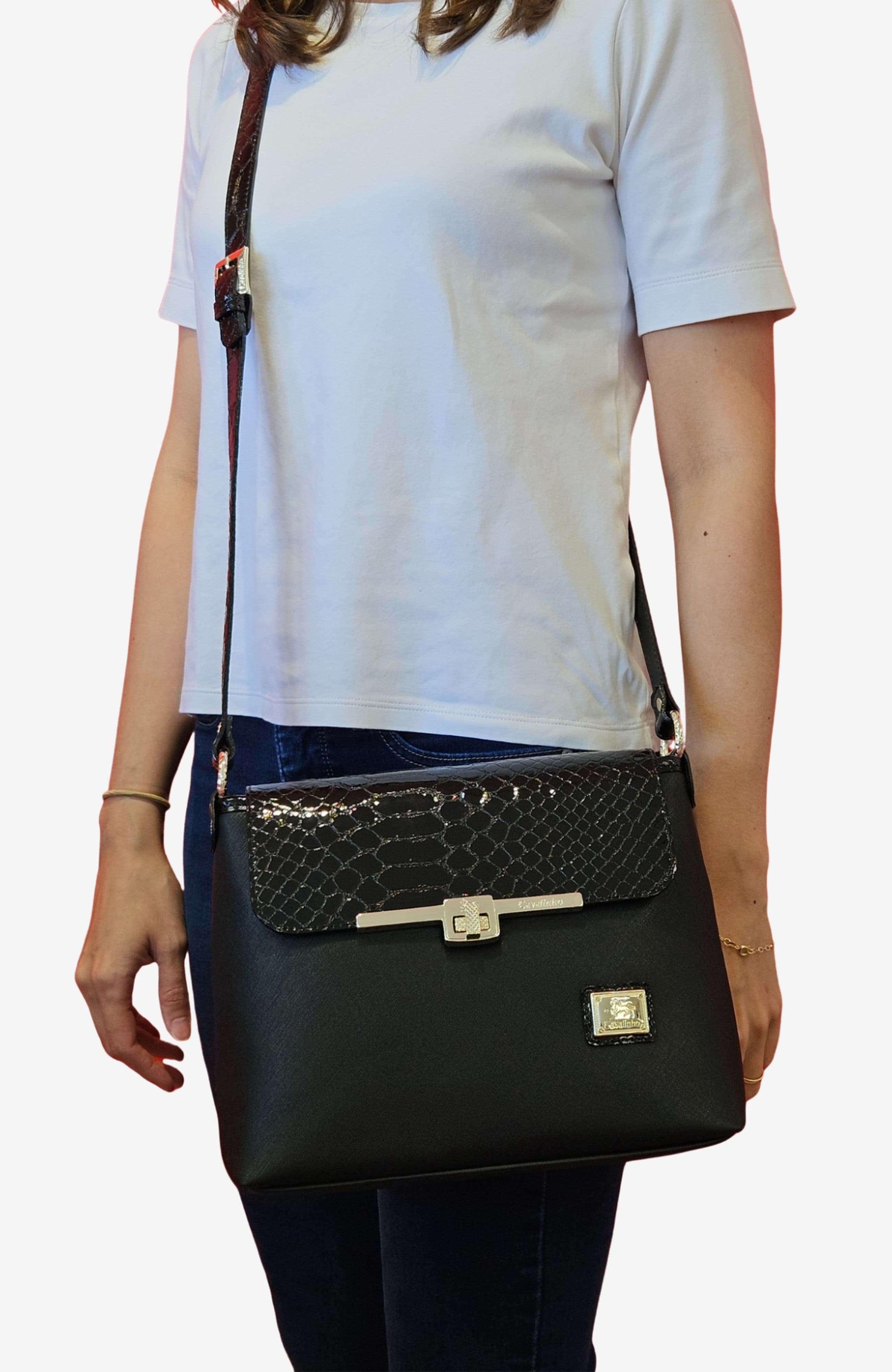 Cherry Blossom 406 Crossbody Bag, Alternate, color, Black