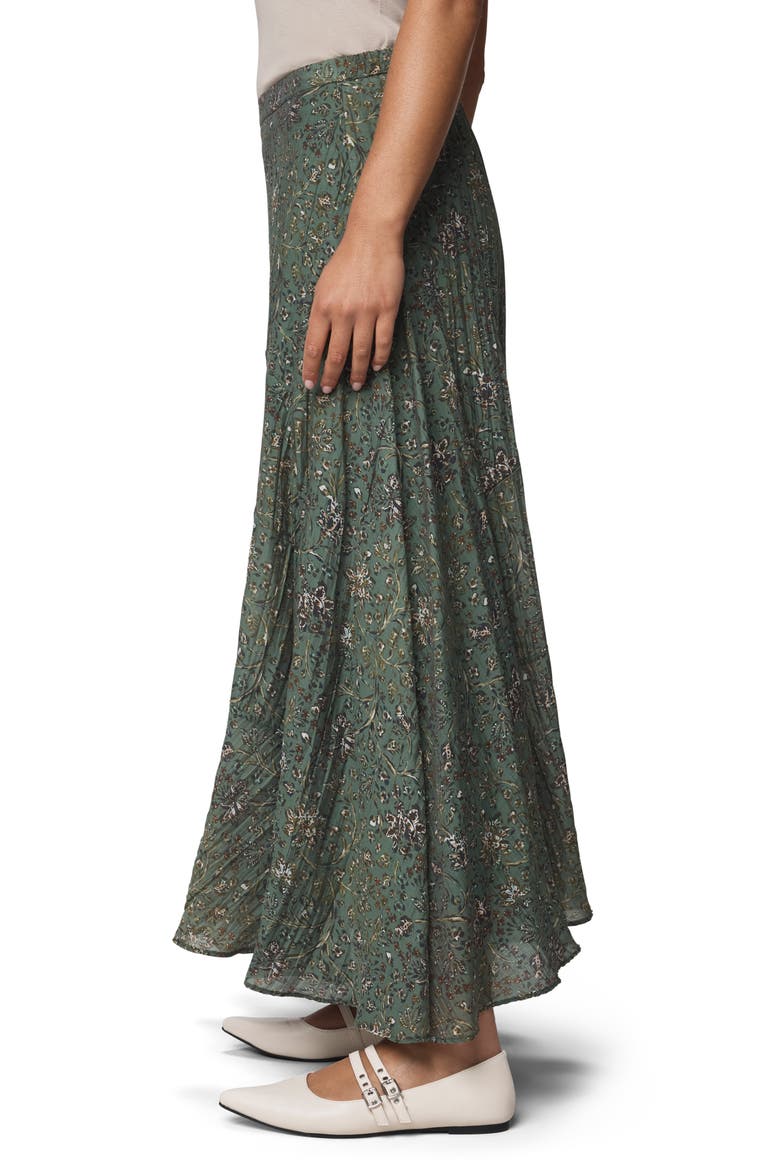 Versailles Floral Tiered Maxi Skirt, Alternate, color, VINE FLRL PRINT
