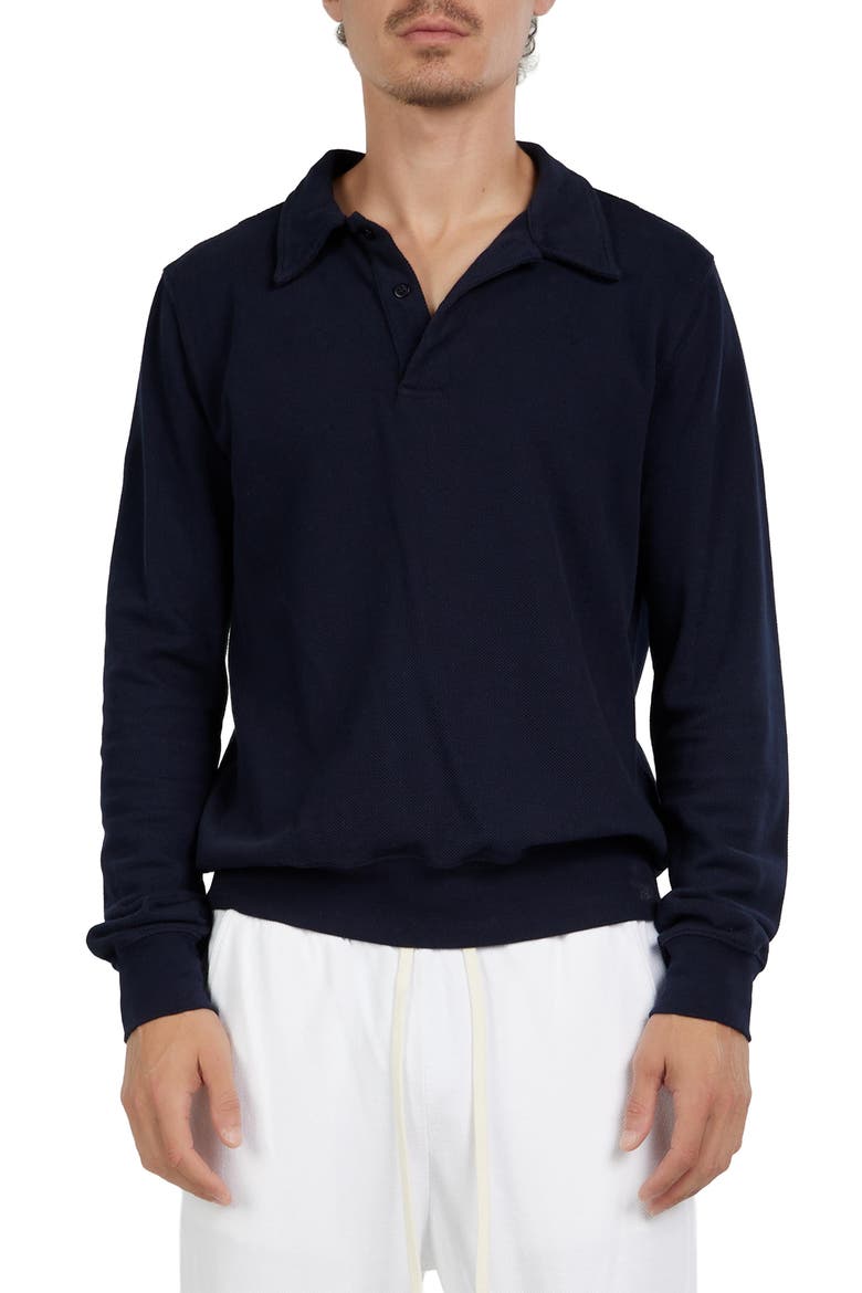 Pique Tennis Polo, Main, color, Navy