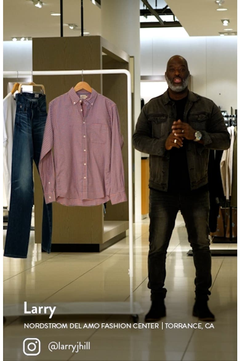 Stretch Cotton Blend Oxford Button-Down Shirt video