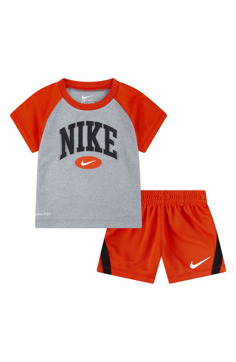 Nike Raglan Sleeve T-Shirt & Shorts Set, Main, color, 