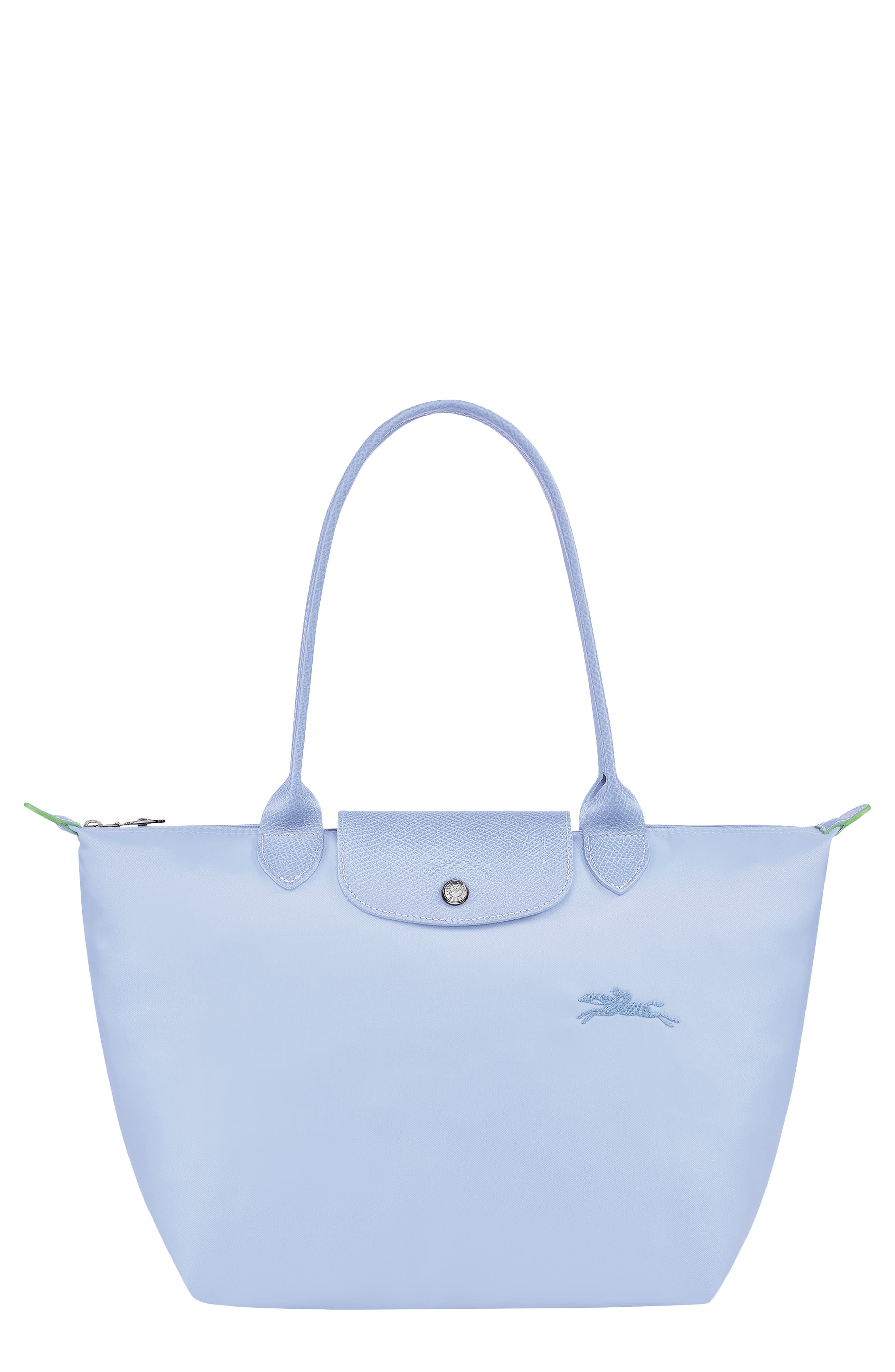 Longchamp Small Le Pliage Green Recycled Canvas Shoulder Tote, Main, color, 