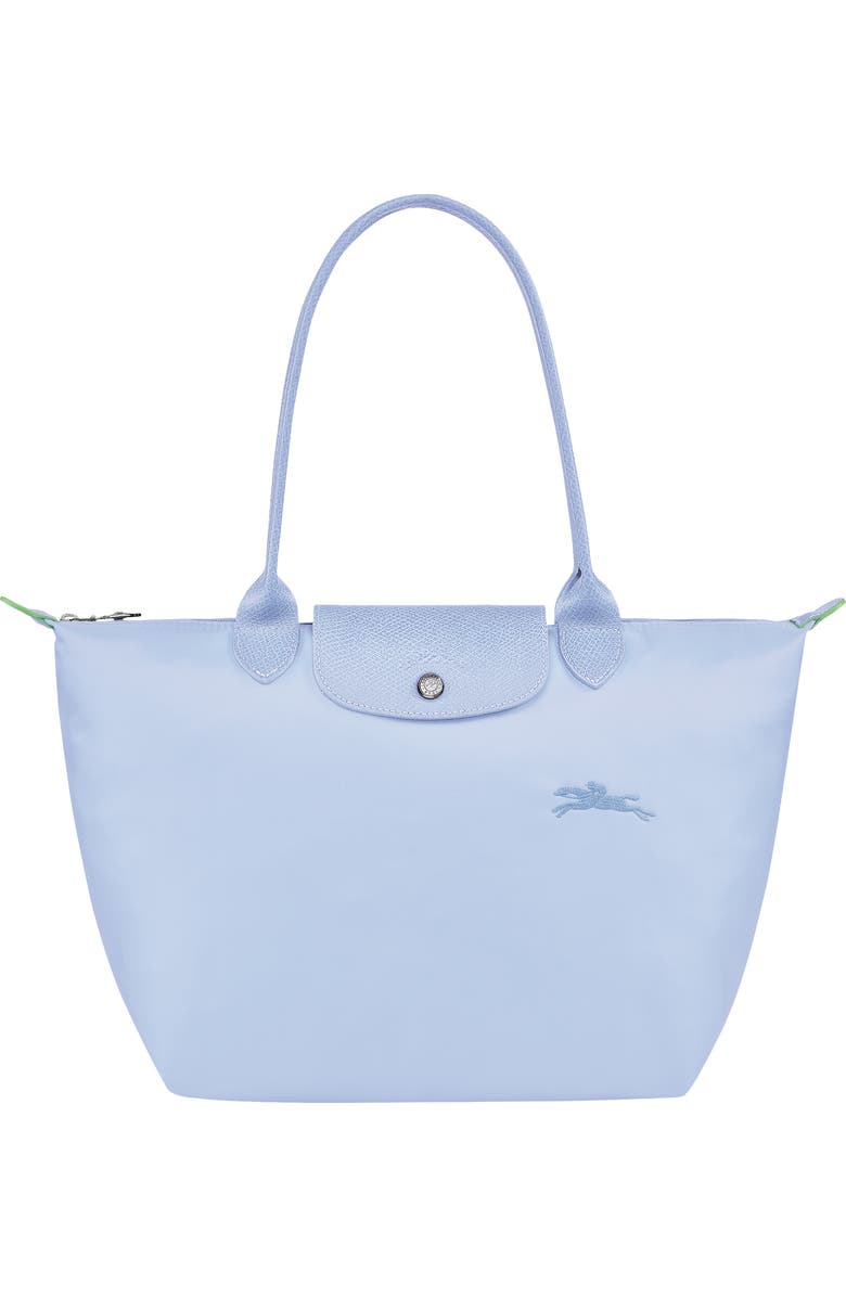 Longchamp Small Le Pliage Green Recycled Canvas Shoulder Tote, Main, color,