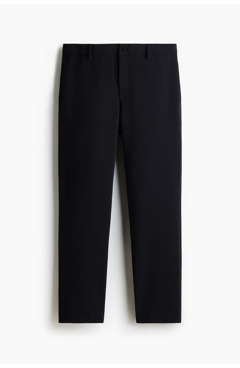 H&M Slim Fit Tailored Trousers, Main, color, Navy Blue
