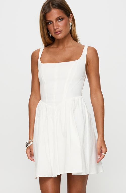 Princess Polly Martie Stretch Cotton Fit & Flare Minidress