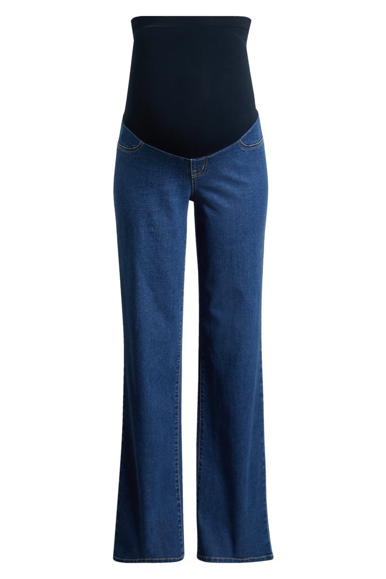 Over the Bump Baggy Straight Leg Maternity Jeans, Alternate, color, IMAN