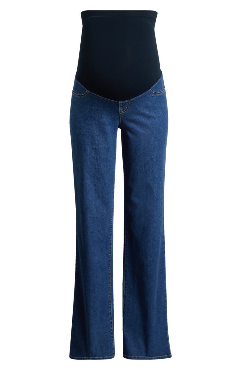 1822 Denim Over the Bump Baggy Straight Leg Maternity Jeans, Alternate, color,