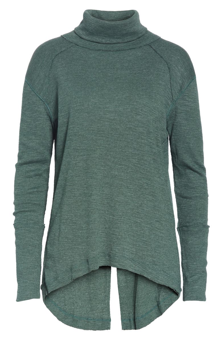 Free People Split Back Turtleneck, Alternate, color, 