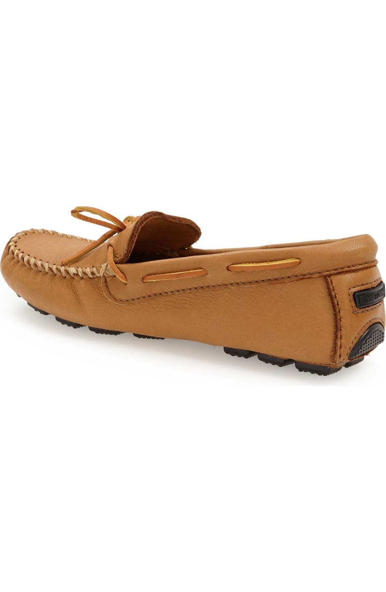 Minnetonka Moosehide Driving Shoe, Alternate, color,